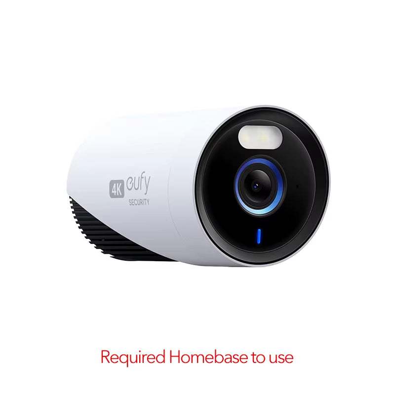 Eufy Security Eufycam E330 (Professional) 4K Outdoor Security Camera System 24/7 Recording Plug-In Wi-Fi NVR Face Recognition AI